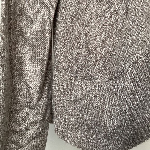 Karen Scott Open Front Brown Long Sleeve Knit Cardigan - Picture 6 of 10